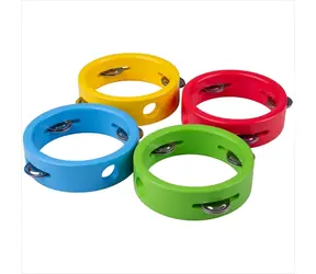 Bigjigs Toys Dřevěná minitamburína červená / od 3 let 