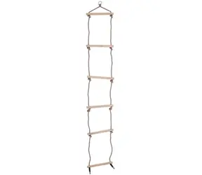 Bigjigs Toys Dřevěný provazový žebřík / od 6 let / 2 m 