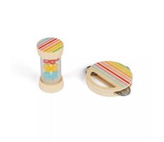 Bigjigs Toys Mini sada dešťová hůlka a tamburína / od 18 měsíců