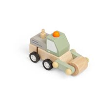 Bigjigs Toys Natahovací stavební autíčko Válec / od 3 let 