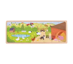 Bigjigs Toys Puzzle Na farmě / 24 dílků / od 2 let