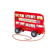 Bigjigs Toys Tahací hračka Londýnský autobus / od 12 měsíců