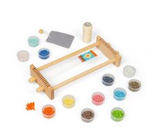 Bigjigs Toys Tkalcovský stav na korálky / od 3 let