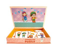Bino Magnetické puzzle Postavičky / 95 dílků / od 3 let