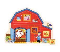 Bino puzzle farma / 13 dílků / od 12 měsíců