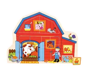 Bino puzzle farma / 13 dílků / od 12 měsíců