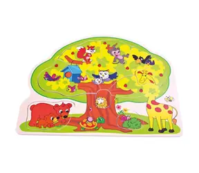 Bino Puzzle veselá zvířátka / od 12 měsíců