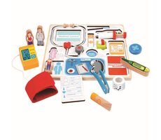 Bino Vkládací puzzle organizér lékaře / od 3 let 