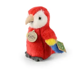 Rappa Plyšový papoušek Ara 16 cm červená / ECO-FRIENDLY / od 0 let