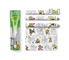 Pexi Malovací ubrusy 3 ks - Senzační zoo (Fabulous zoo) / od 3 let