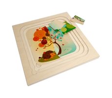 Hess Dřevěné puzzle roční období / od 3 let
