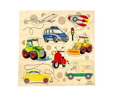 Hess Vkládací puzzle Vozidla / 8 dílků / od 12 měsíců
