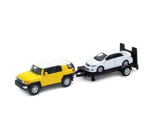 Welly Autovlek Toyota FJ Cruiser + Toyota Corolla 1:34 / od 3 let