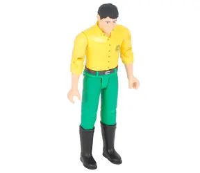 Bruder BWORLD Figurka John Deere žluté triko a zelené kalhoty / od 4 let