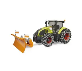 Bruder Claas Axion 950 se sněhovými řetězy a radlicí / 1:16 / od 4 let