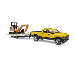 Bruder Terénní servisní auto RAM s minibagrem / 1:16 / od 4 let