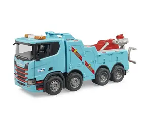 Bruder Scania Super 560R Vyprošťovací a odtahový vůz se zvukem a světlem / od 4 let
