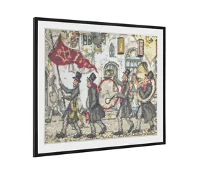 GRAFIX Diamantové malování Fanfára / 50x40 cm 
