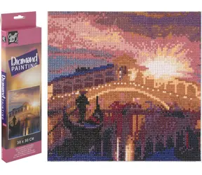 GRAFIX Diamantové malování Most Ponte di Rialto / 30x30 cm