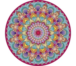 GRAFIX Diamantové malování na rámu Mandala růžová 30cm