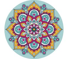 GRAFIX Diamantové malování na rámu Mandala tyrkysová 30cm