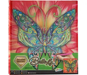 GRAFIX Diamantové malování na rámu Motýl 30x30 cm / od 8 let