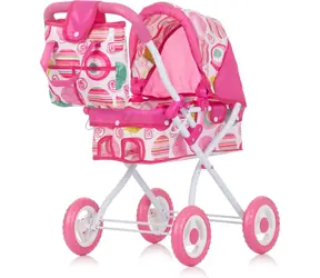 CHIPOLINO Hluboký kočárek pro panenky Emily Multicolor / od 3 let