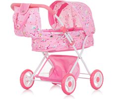 CHIPOLINO Hluboký kočárek pro panenky Dora Unicorn / od 3 let