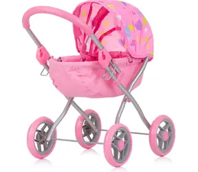 CHIPOLINO Hluboký kočárek pro panenky Daisy Hearts / od 3 let