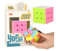 KIK Hlavolam Kostka 3x3x3 neon / od 6 let