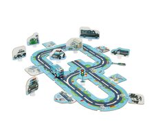 KIK policejní autodráha puzzle / 47 dílků / od 3 let