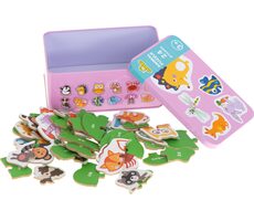 KIK Puzzle v boxu Zvířátka / 24 dílků / od 3 let