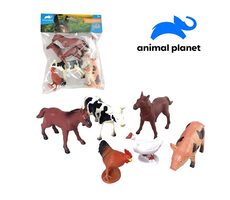 Mojo Animal Planet 07515 - Zvířátka farma, 6 ks, 12,5 cm
