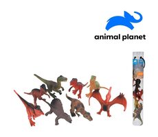 Mojo Animal Planet 07553 - Zvířátka v tubě -dinosauři, 7 - 11 cm, mobilní aplikace pro zobrazení zvířátek, 8 ks
