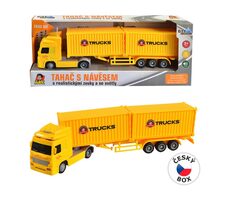 MaDe 08432 - Kamion se dvěma kontejnery na setrvačník, 8 x 33 x 5 cm