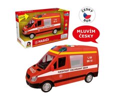 MaDe 10857 - Hašičská dodávka na setrvačník se zvukem