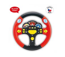 MaDe 87784 - zvukový volant červená česky mluvící