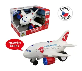 MaDe 98535 - Letadlo ČSA s hlášením kapitána a letušky, na setrvačník, 20 cm