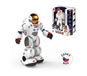 MaDe 13624 - Zigybot Robot astronaut Charlie, s naučnou aplikací, 29,5 cm