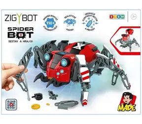 MaDe 15708 - Zigybot Robot Spider, stavebnice, 110 dílků