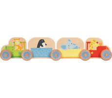 GOKI Dřevěná stavebnice Můj malý vláček 16 dílů / od 2 let