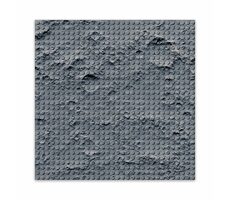 BRIXIES Plus 225.004 Designová podložka na stavění - měsíční krajina 25,5 x 25,5 cm