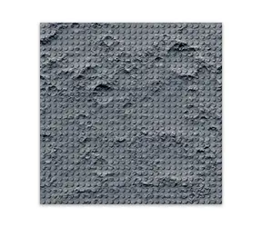 BRIXIES Plus 225.004 Designová podložka na stavění - měsíční krajina 25,5 x 25,5 cm