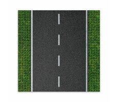 BRIXIES Plus 225.005 Designová podložka na stavění - rovná silnice 25,5 x 25,5 cm