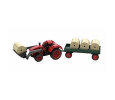 BRIXIES Plus 222.202 Velký traktor s nakladačem a přívěsem