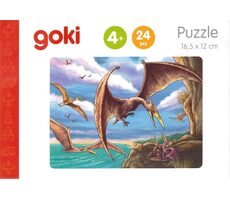 GOKI Dřevěné puzzle Dinosauři: Pterodactyl / 24 dílků / od 4 let