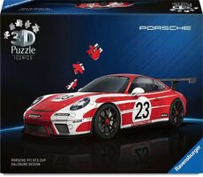 Ravensburger 3D Puzzle Iconics: Porsche 911 GT3 Cup Salzburg design / 108 dílků / od: 8 let