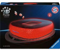 Ravensburger 3D Puzzle Iconics: Allianz Arena (Noční edice) / 216 dílků / od: 8 let