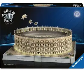 Ravensburger 3D Puzzle Iconics: Koloseum (Noční edice) / 216 dílků / od: 8 let