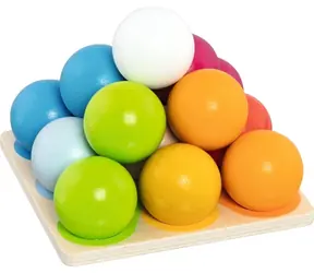 GOKI Kuličková pyramida - stavíme a třídíme / od 12 měsíců